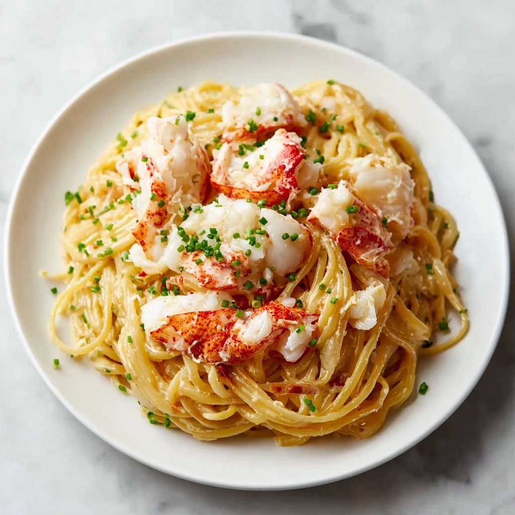Lobster Pasta with Cream Sauce Recipe - Recipe Image