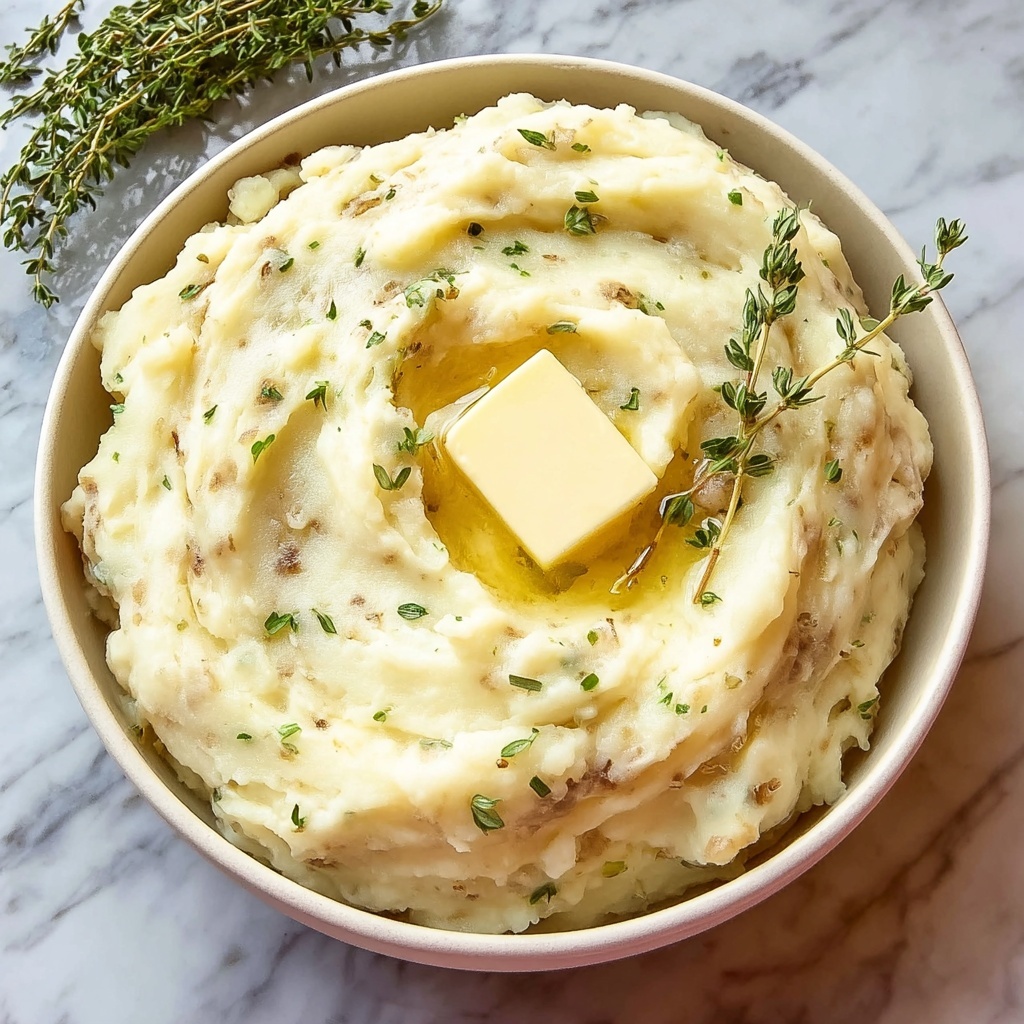 Crockpot Mashed Potatoes with Fresh Herbs and Cream Cheese Recipe - Recipe Image