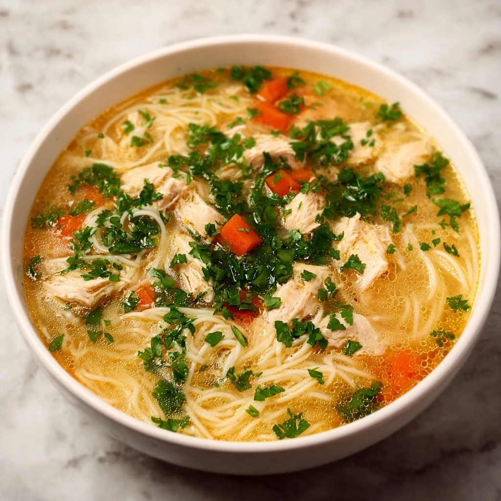 Cozy Chicken Vermicelli Soup Recipe - Recipe Image