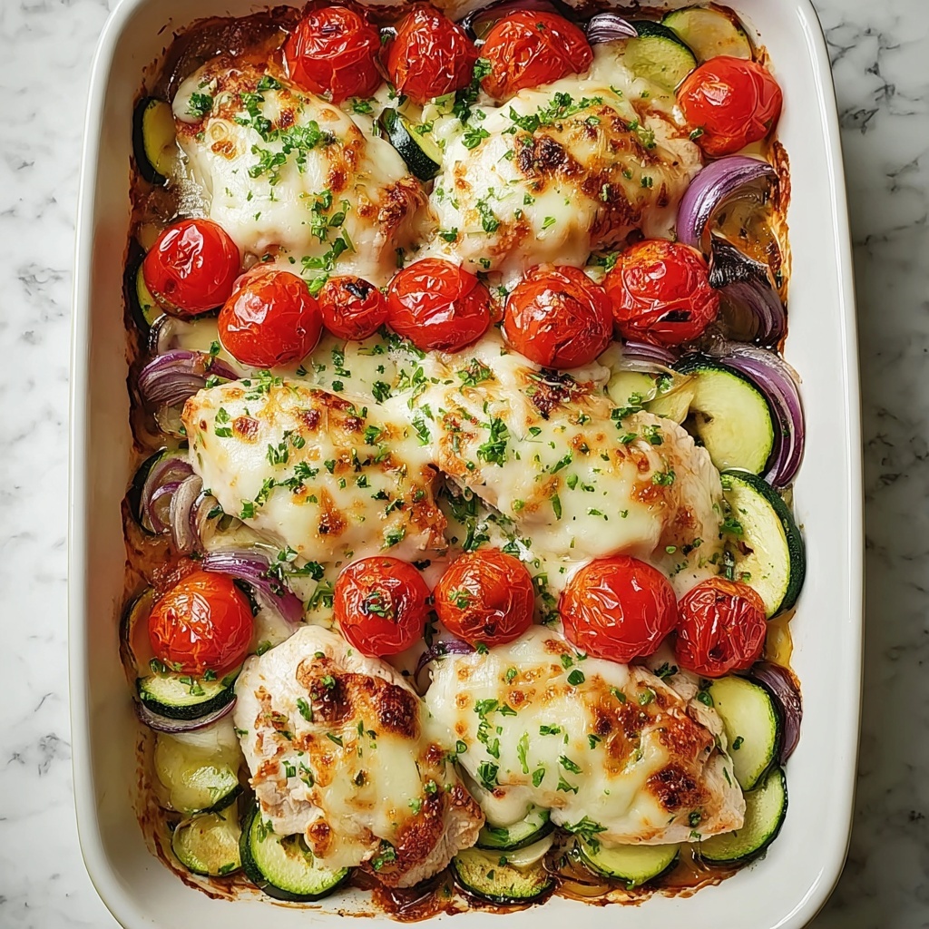 Mediterranean Chicken Zucchini Bake Recipe - Recipe Image