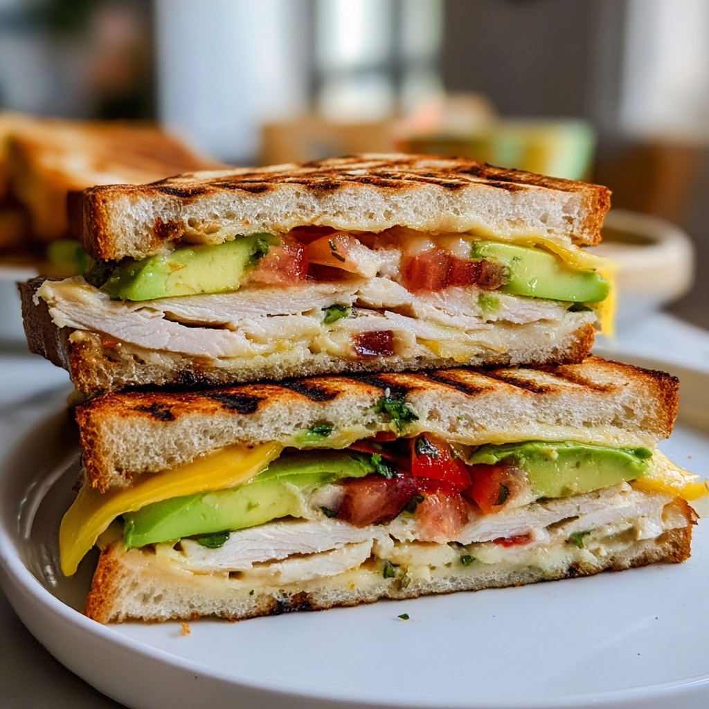 Chicken and Avocado Panini Recipe - Recipe Image