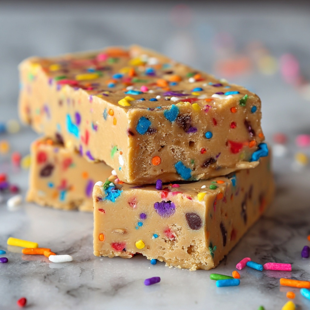 Birthday Cake Protein Bars Recipe - Recipe Image
