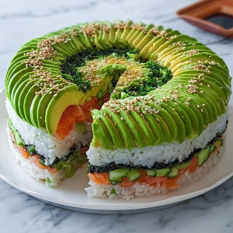 Avocado Sushi Cake Recipe