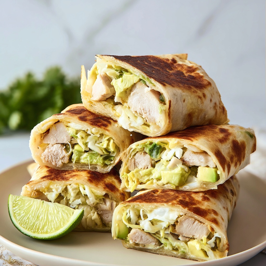 Crispy Chicken Avocado Wraps Recipe - Recipe Image