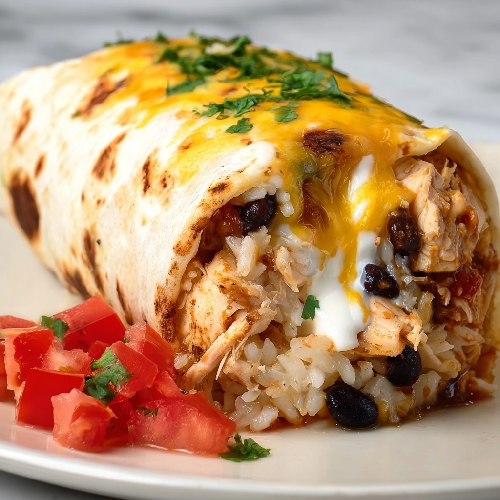 Smothered Baked Chicken Burritos Recipe - Recipe Image