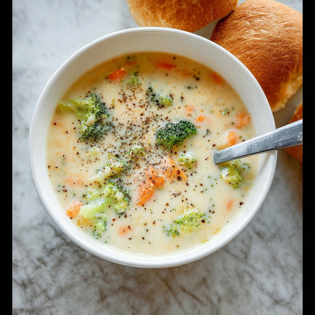 Creamy Broccoli Cheese Soup Recipe - Recipe Image
