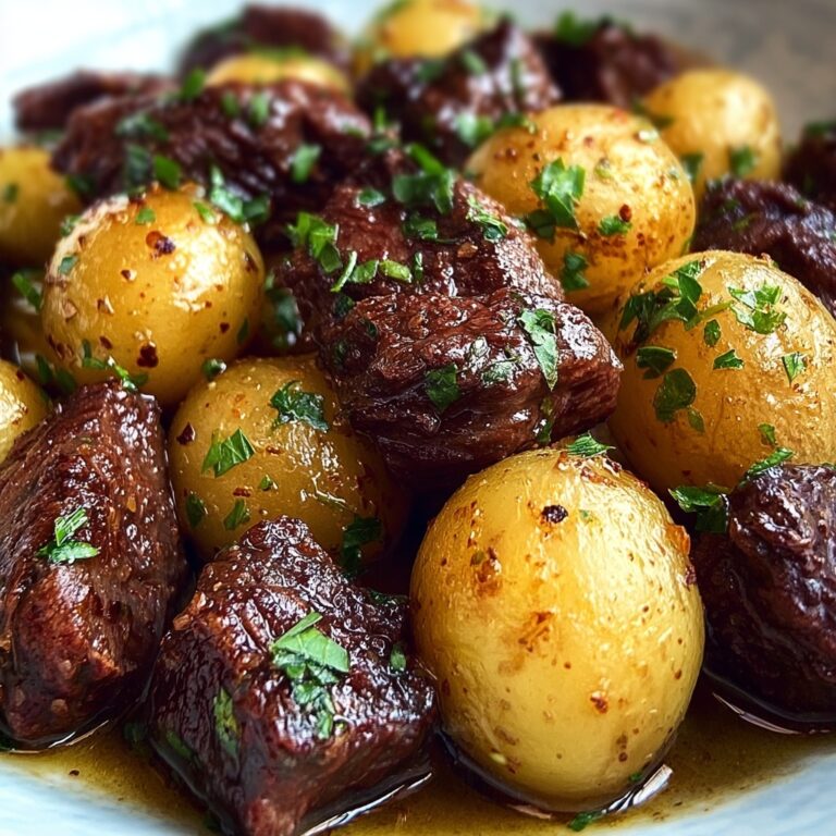 Garlic Butter Beef Bites with Potatoes Recipe