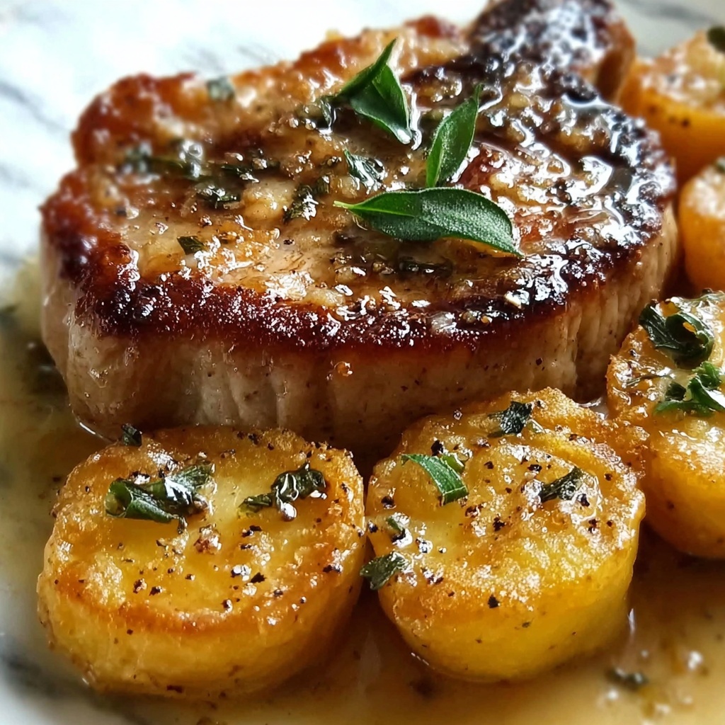 Heavenly Smothered Pork Chop and Scalloped Potato Delight Recipe - Recipe Image