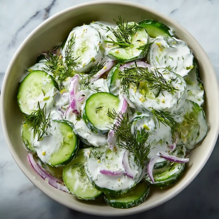 Cool and Creamy Tzatziki Cucumber Salad Recipe