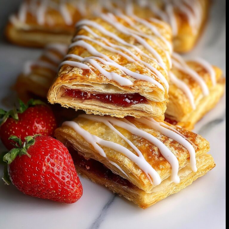 Easy Strawberry Toaster Strudels with Icing Recipe