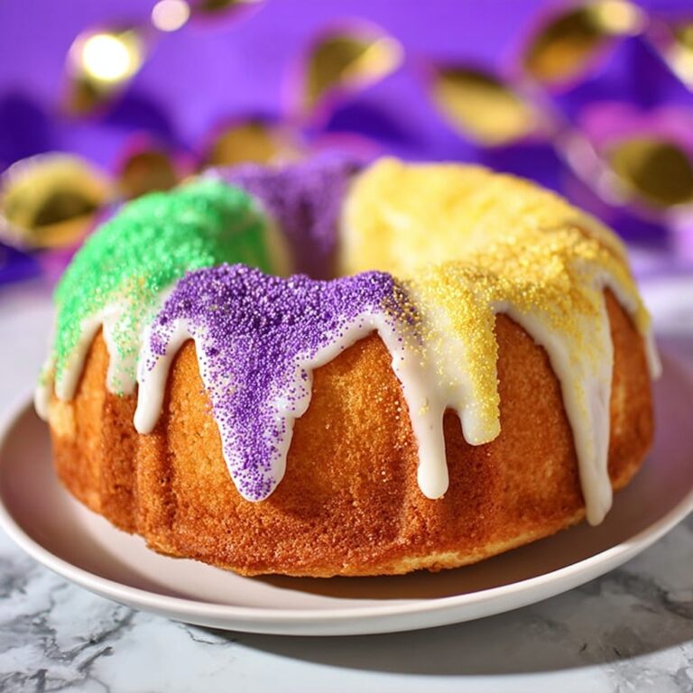 Shortcut Mardi Gras King Cake Recipe