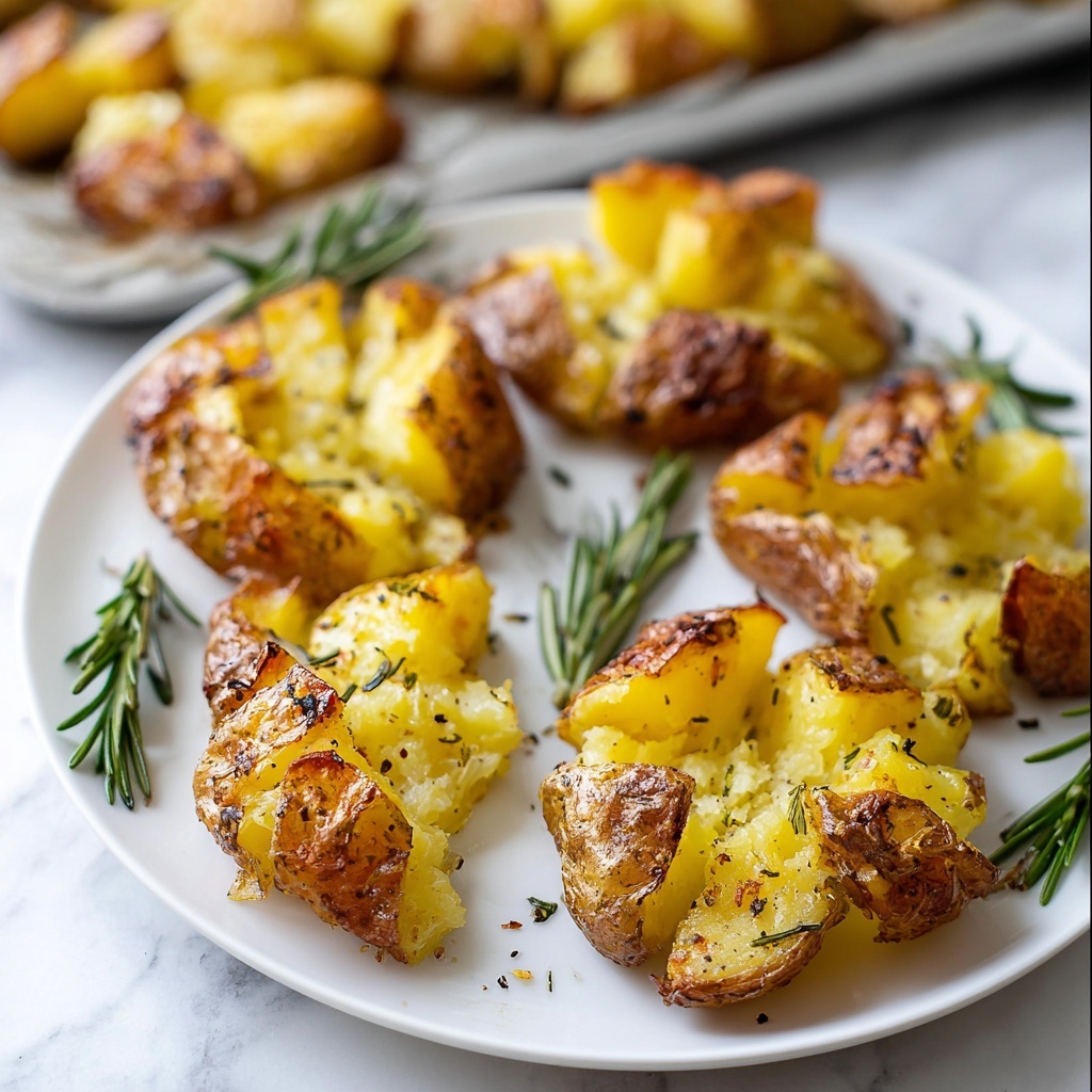 Salt and Vinegar Smashed Potatoes Recipe - Recipe Image