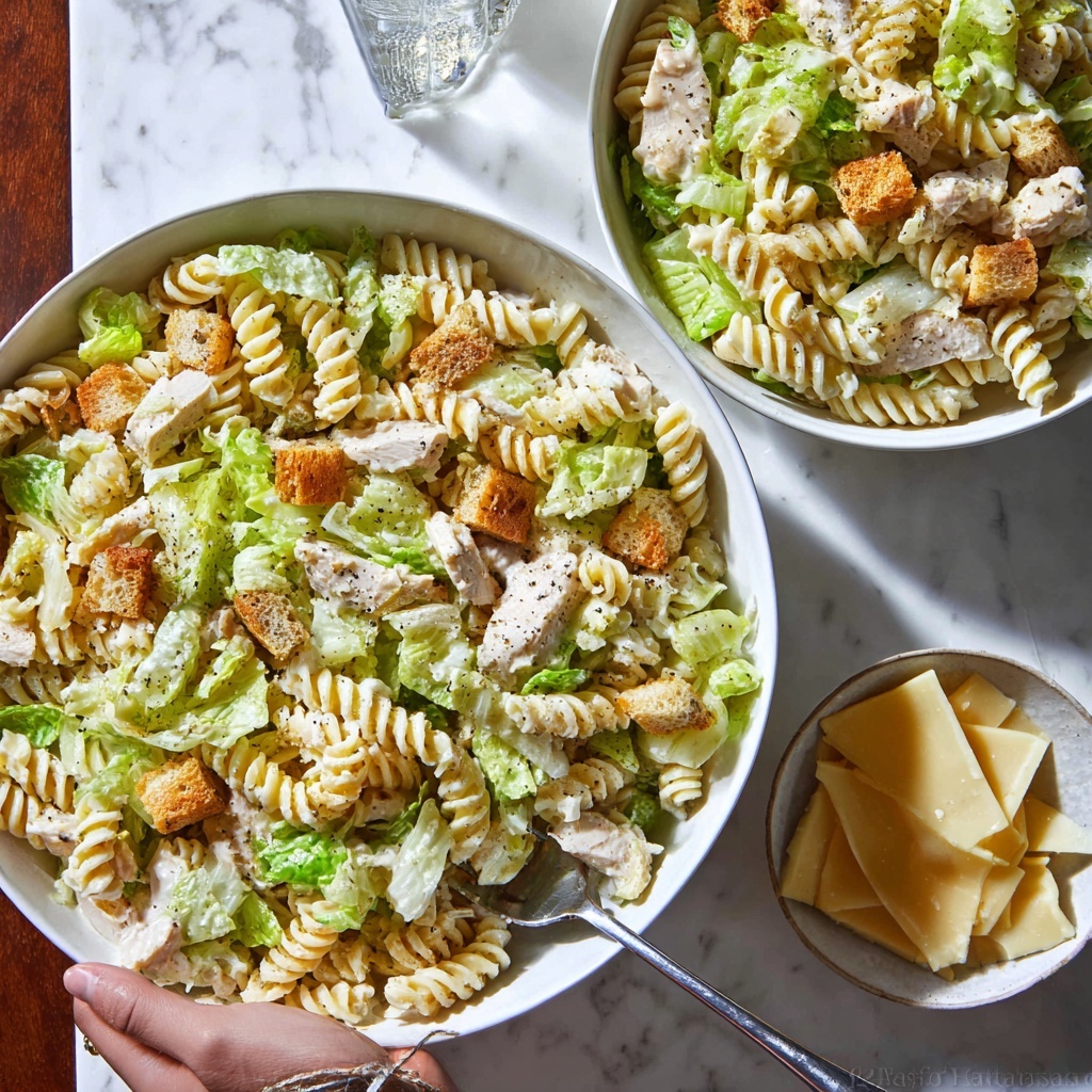 Chicken Caesar Pasta Salad Recipe - Recipe Image
