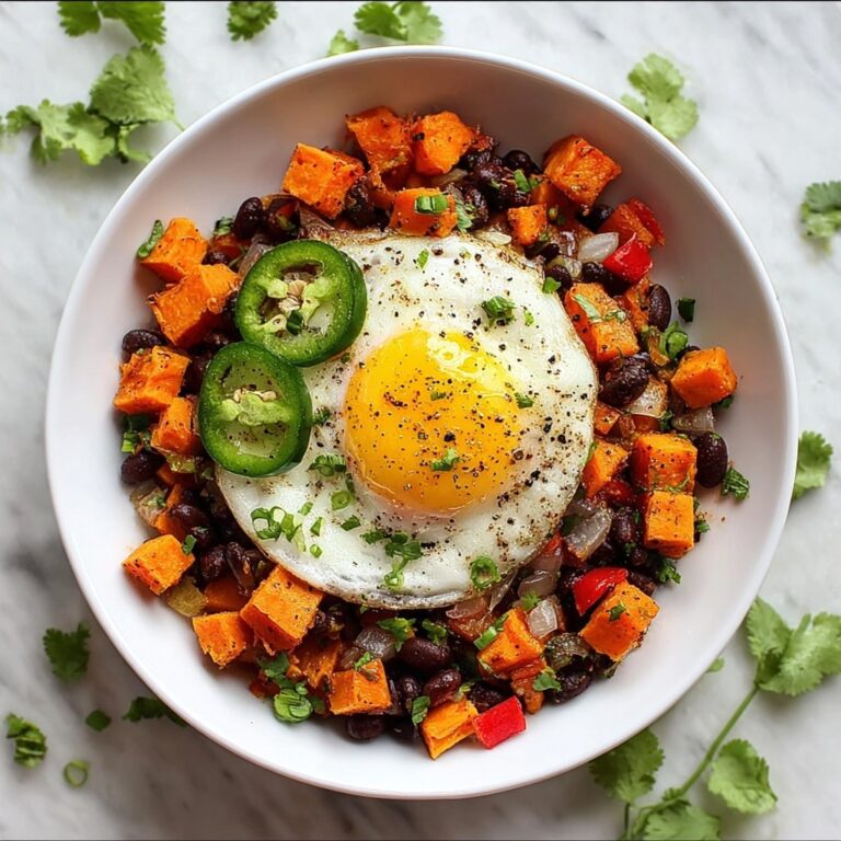 Sweet Potato Breakfast Hash with Black Beans Recipe