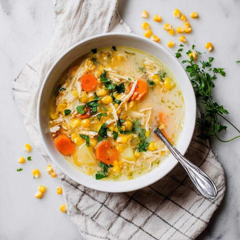 Easy Slow Cooker Chicken & Corn Soup Recipe
