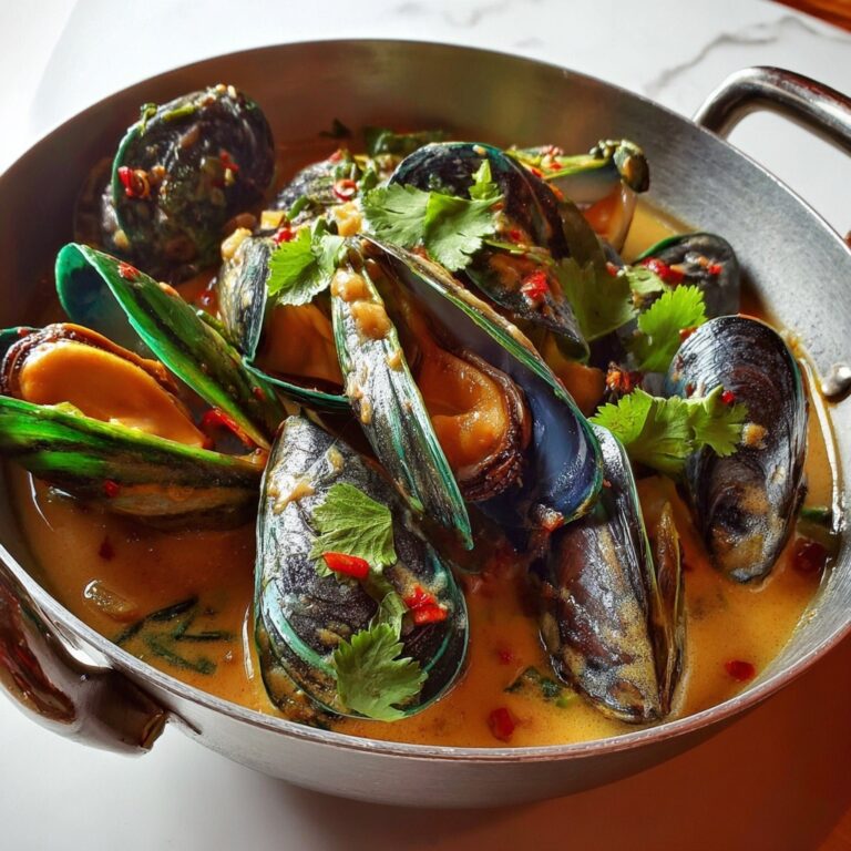 Thai Coconut Curry Mussels Recipe