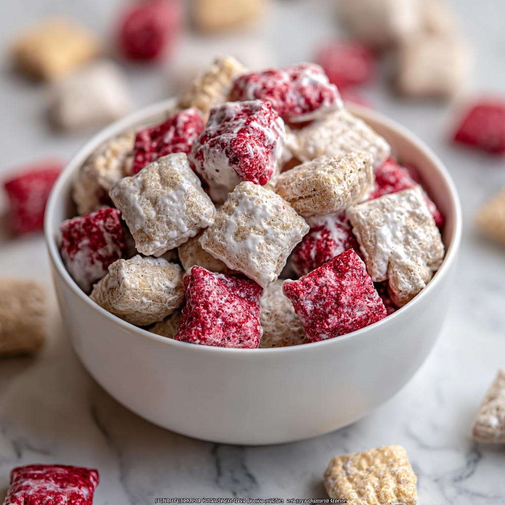 Cherry Cheesecake Puppy Chow Recipe - Recipe Image