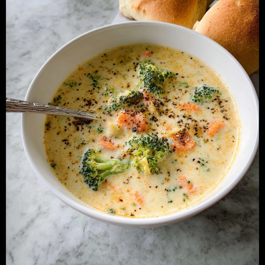 Creamy Broccoli Cheese Soup Recipe - Recipe Image