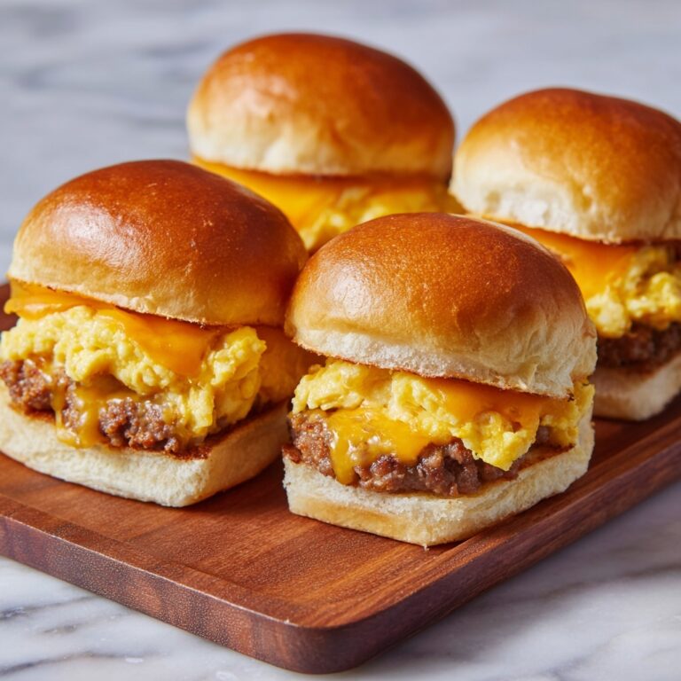 Sausage Egg and Cheese Breakfast Sliders Recipe