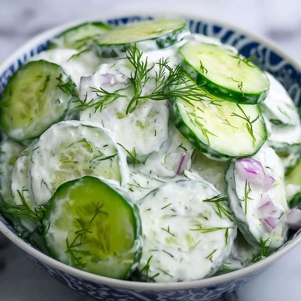 Cool and Creamy Tzatziki Cucumber Salad Recipe - Recipe Image