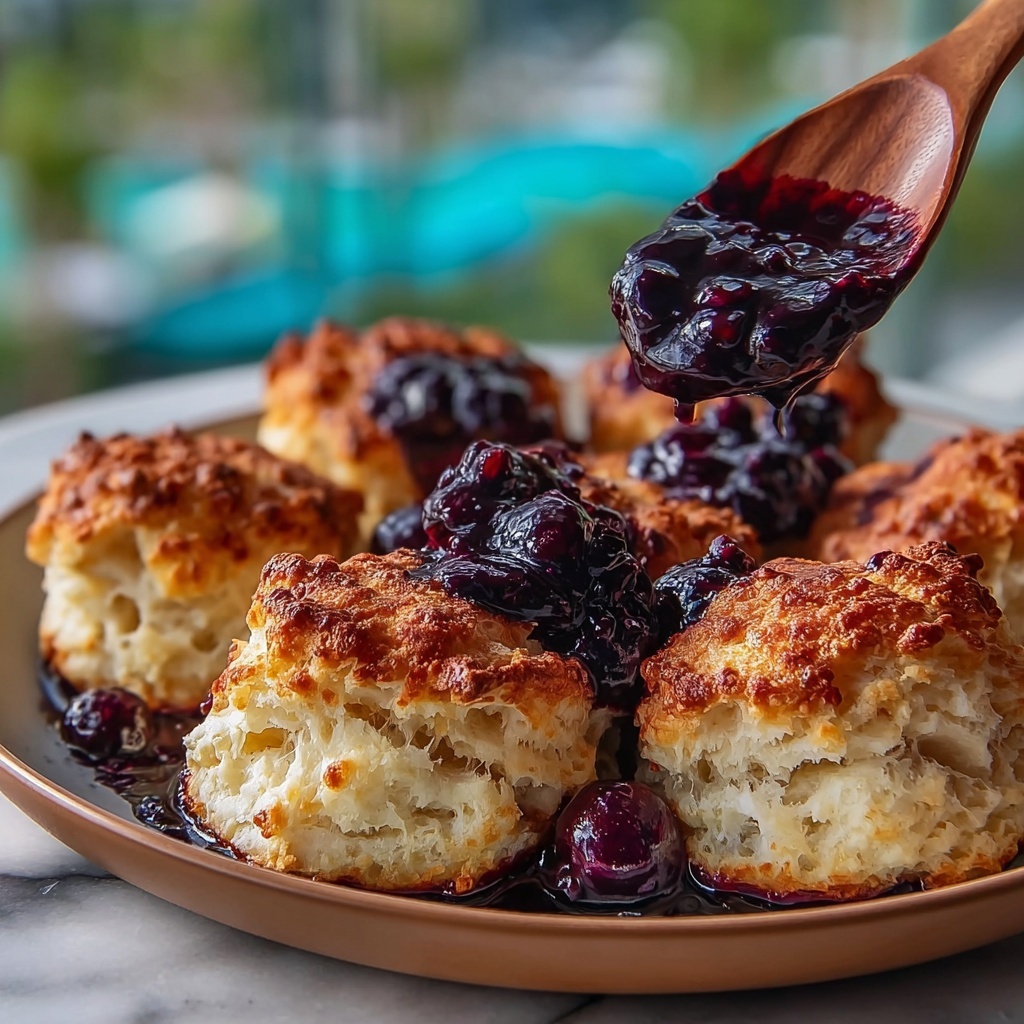 Blueberry Butter Swim Biscuits Recipe - Recipe Image