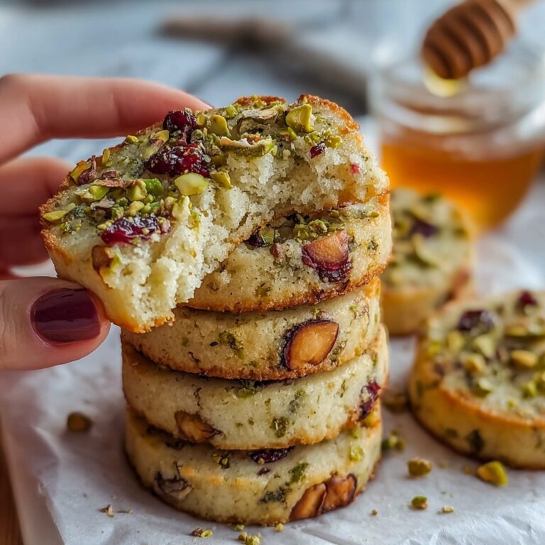 Salty Smoked Pistachio and Honey Shortbread Cookies Recipe
