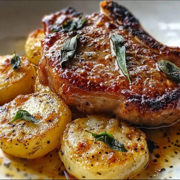 Heavenly Smothered Pork Chop and Scalloped Potato Delight Recipe