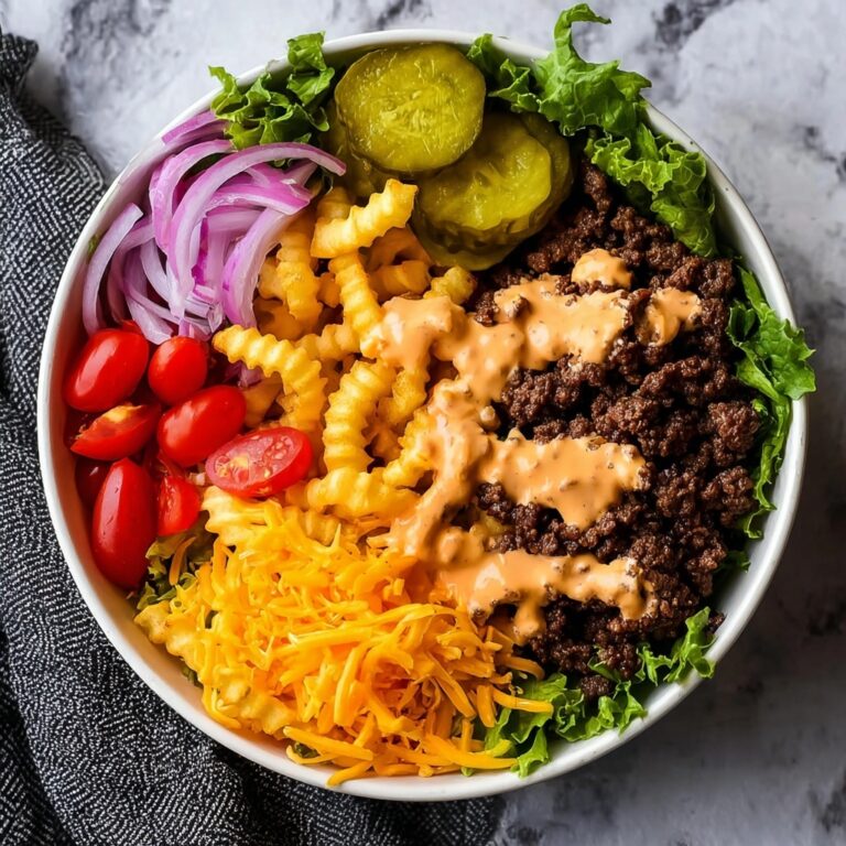 Cheeseburger Bowls with Copycat Big Mac Sauce Recipe