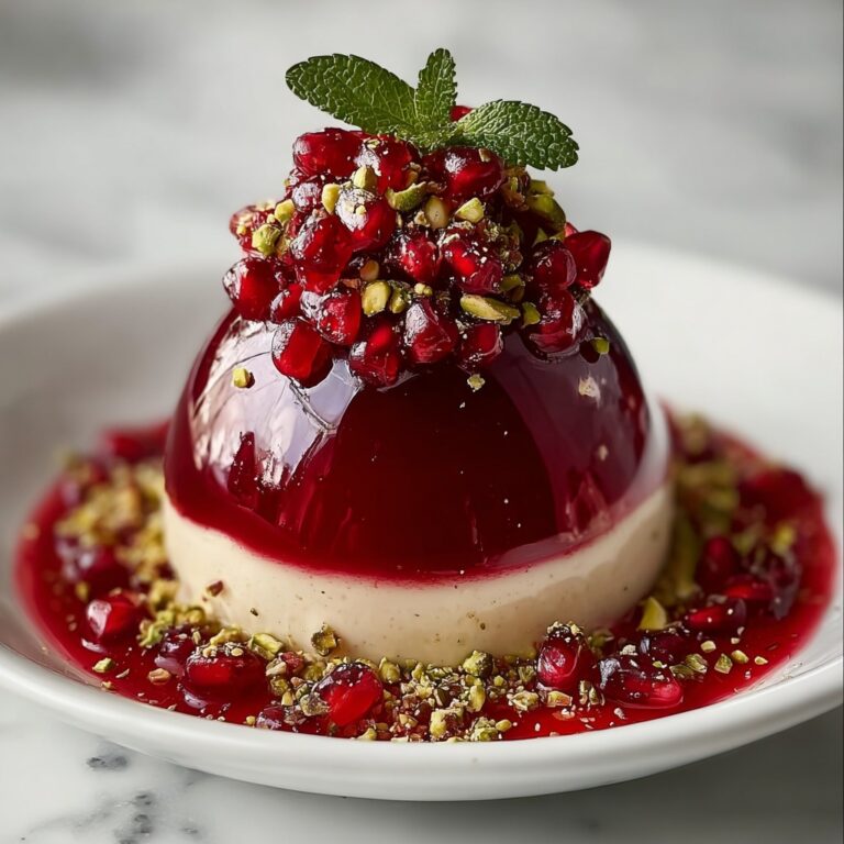 Pomegranate Mousse Dome Recipe