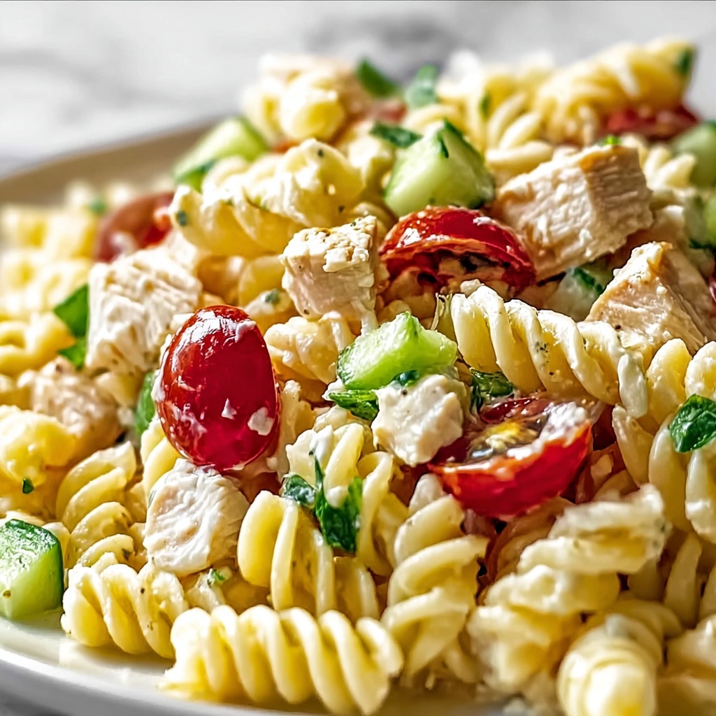 Savory Chicken Club Pasta Salad: Your Summer Flavor Fix Recipe - Recipe Image