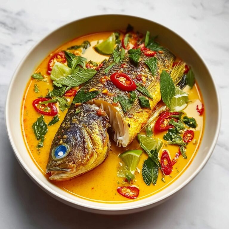 Delicious Thai Red Curry Poached Fish for Cozy Nights Recipe