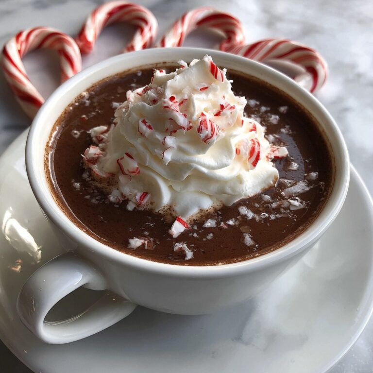 Rich Peppermint Hot Chocolate Recipe