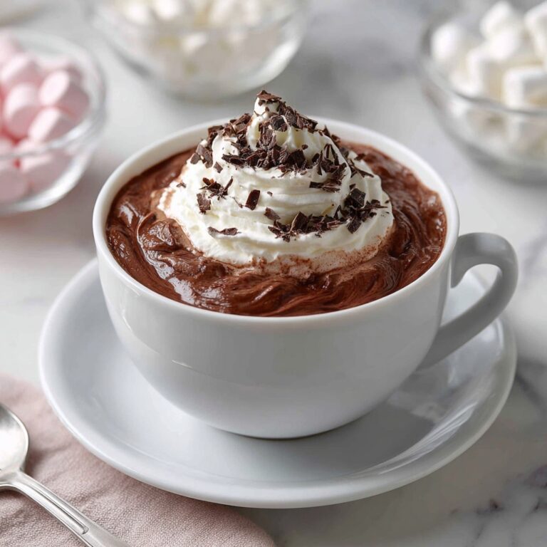 Rich Homemade Hot Chocolate Recipe