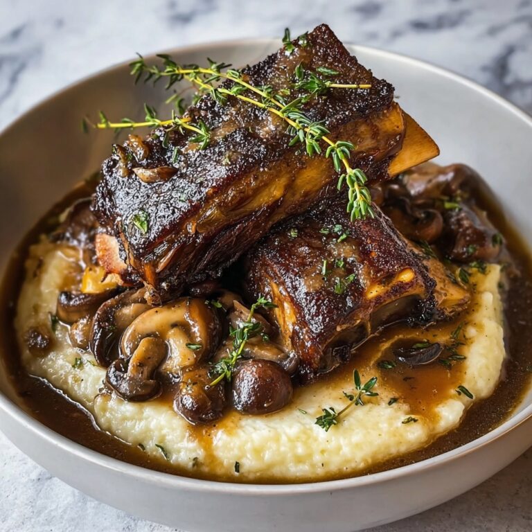 Creamy Mushroom Herb–Braised Beef Short Ribs for Cozy Nights Recipe