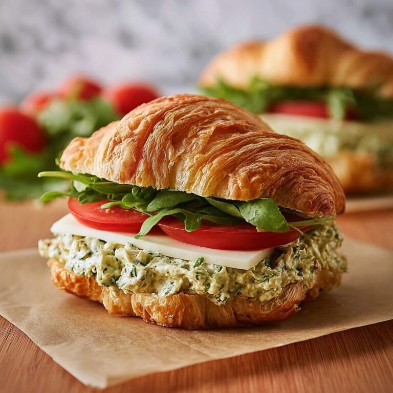Pesto Chicken Croissants Recipe