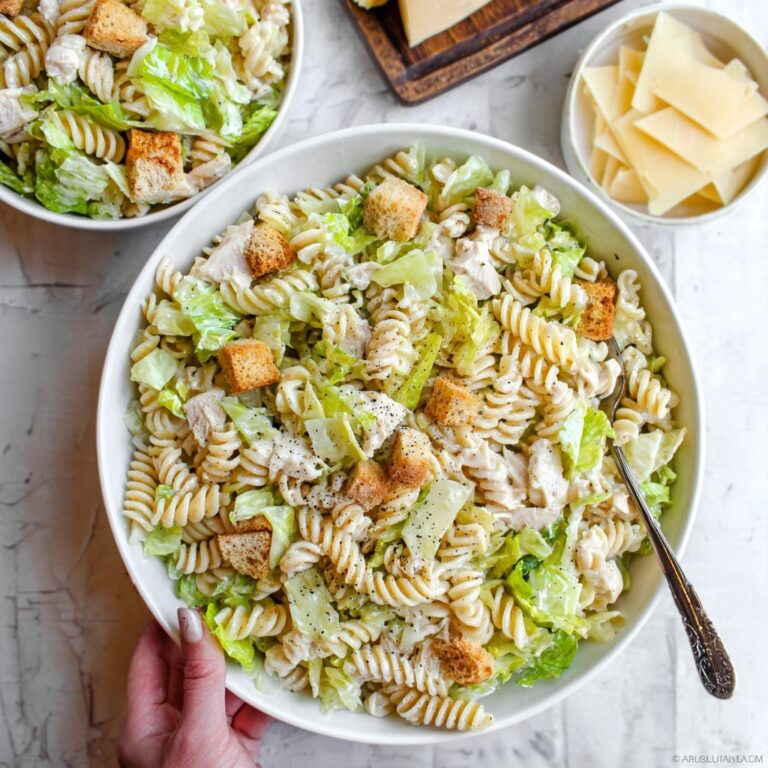 Chicken Caesar Pasta Salad Recipe