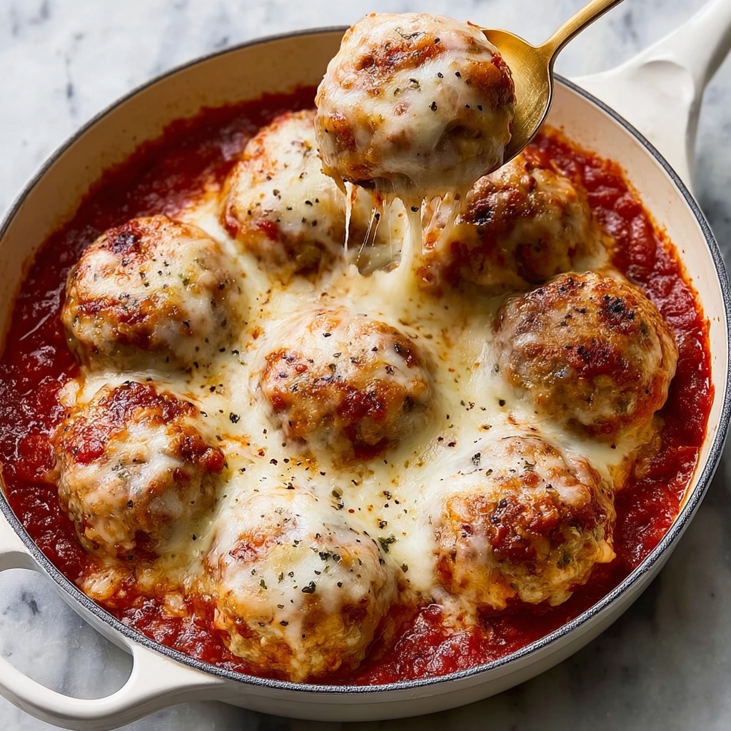Baked Chicken Parmesan Meatballs Recipe - Recipe Image
