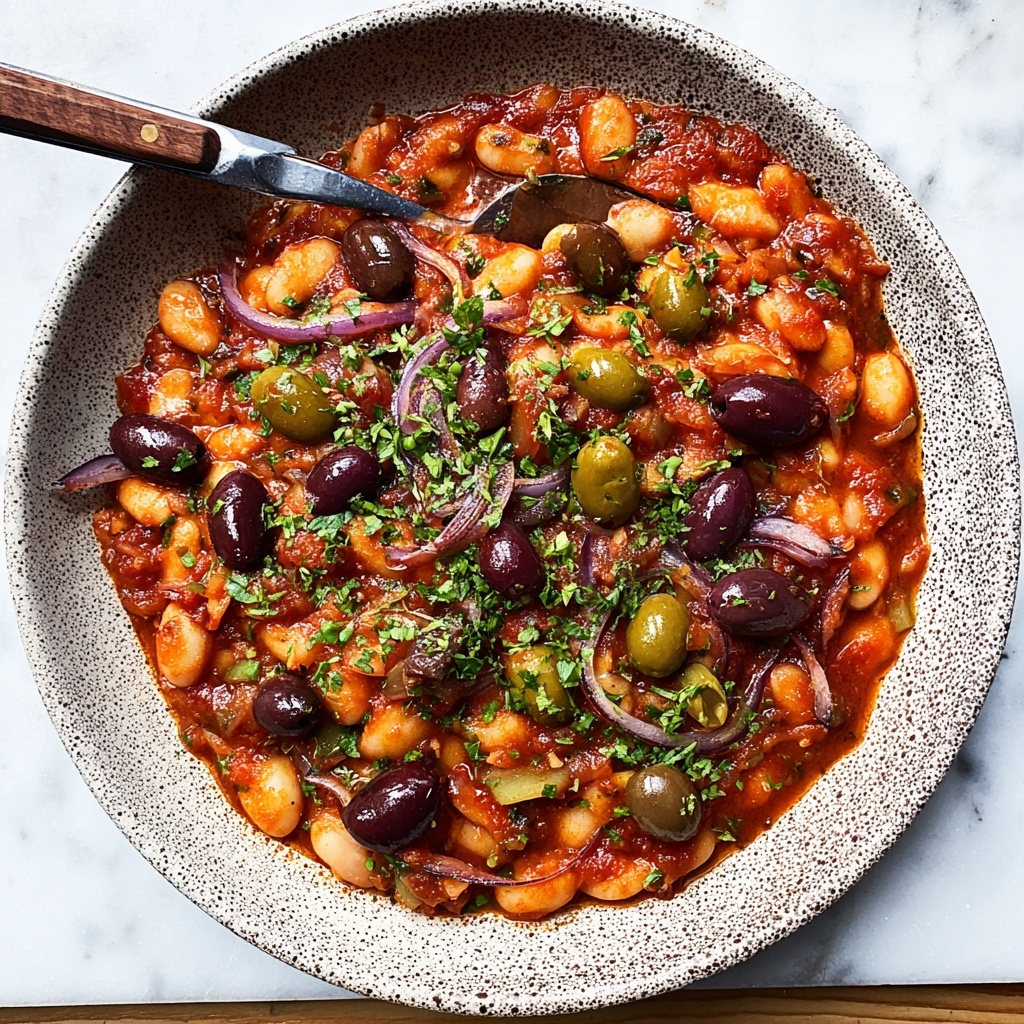 Puttanesca Butter Beans (Vegan-Friendly) Recipe - Recipe Image