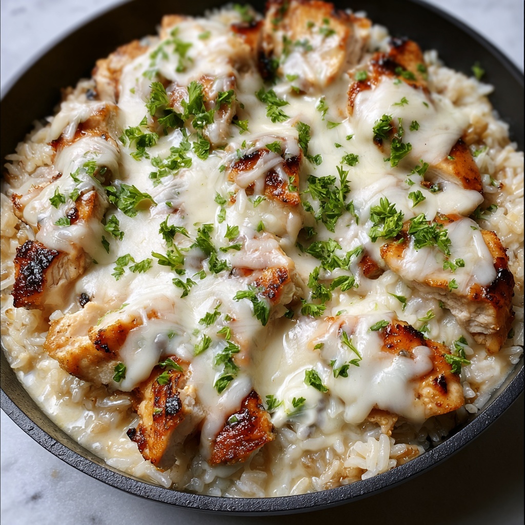 Chicken Cheese Rice Recipe - Recipe Image