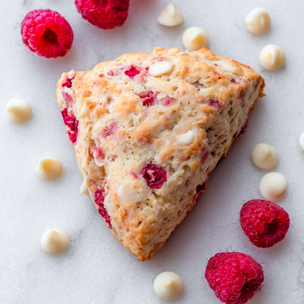 White Chocolate Raspberry Scones Recipe - Recipe Image