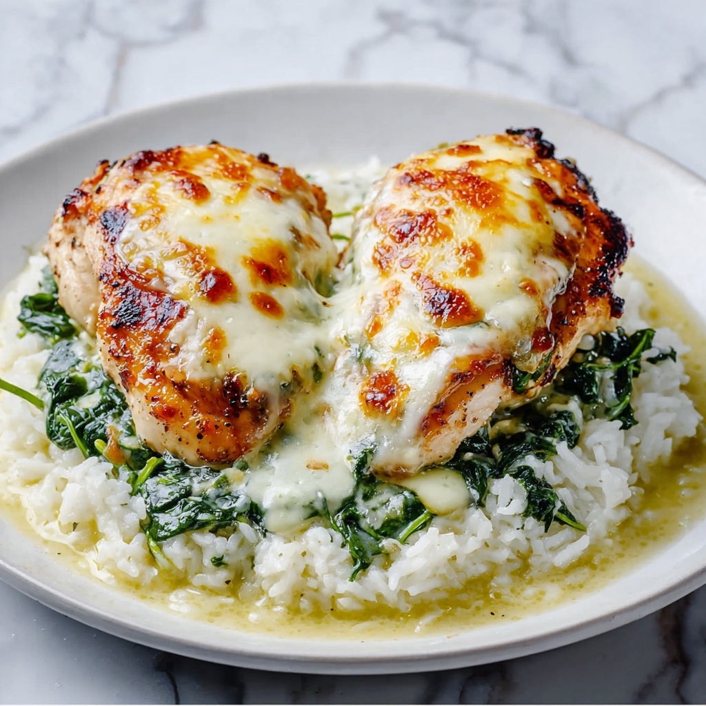 Smothered Chicken with Creamed Spinach Recipe - Recipe Image