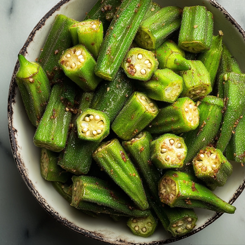 Air Fryer Frozen Okra Recipe - Recipe Image