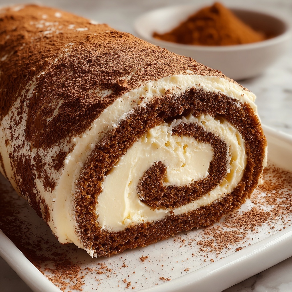 Pumpkin Roll with Cream Cheese Recipe - Recipe Image