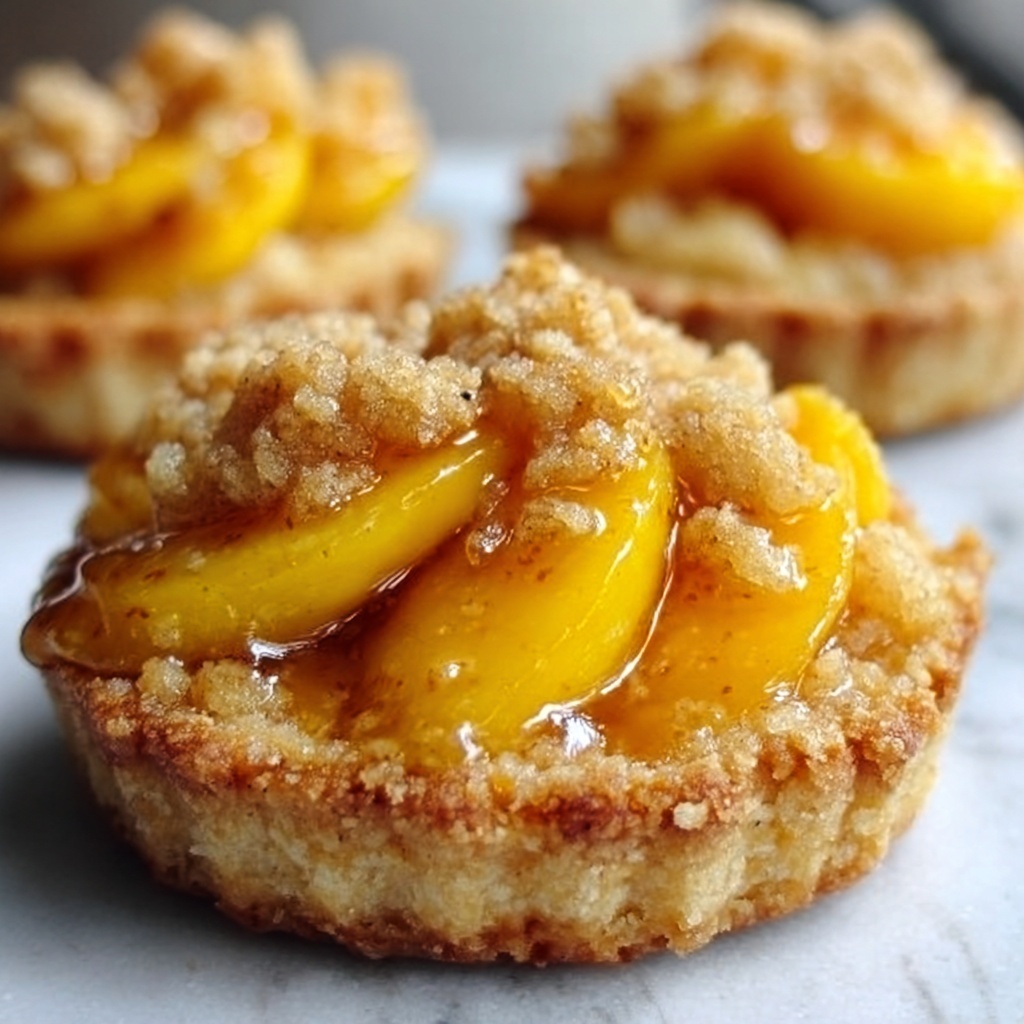 Peach Bar Cookie Cups Recipe - Recipe Image