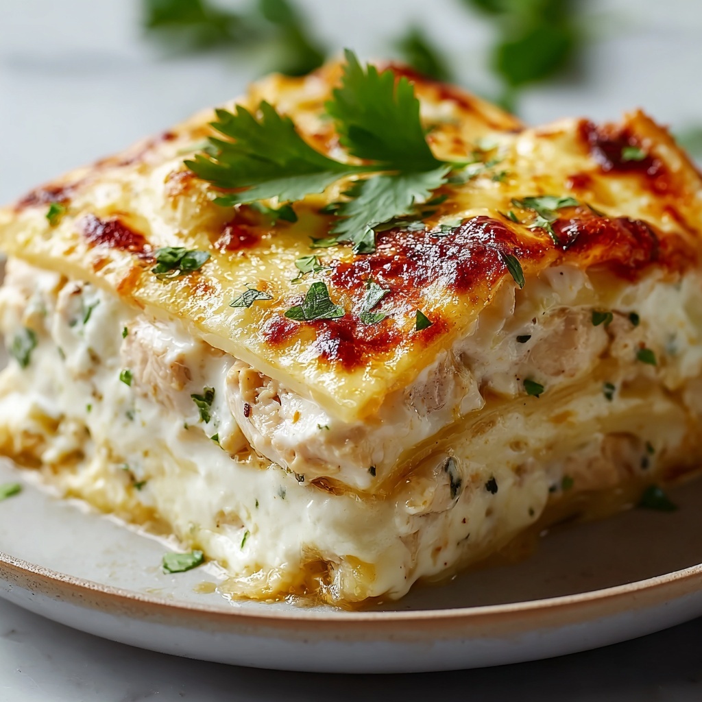 White Chicken Enchilada Casserole Recipe - Recipe Image