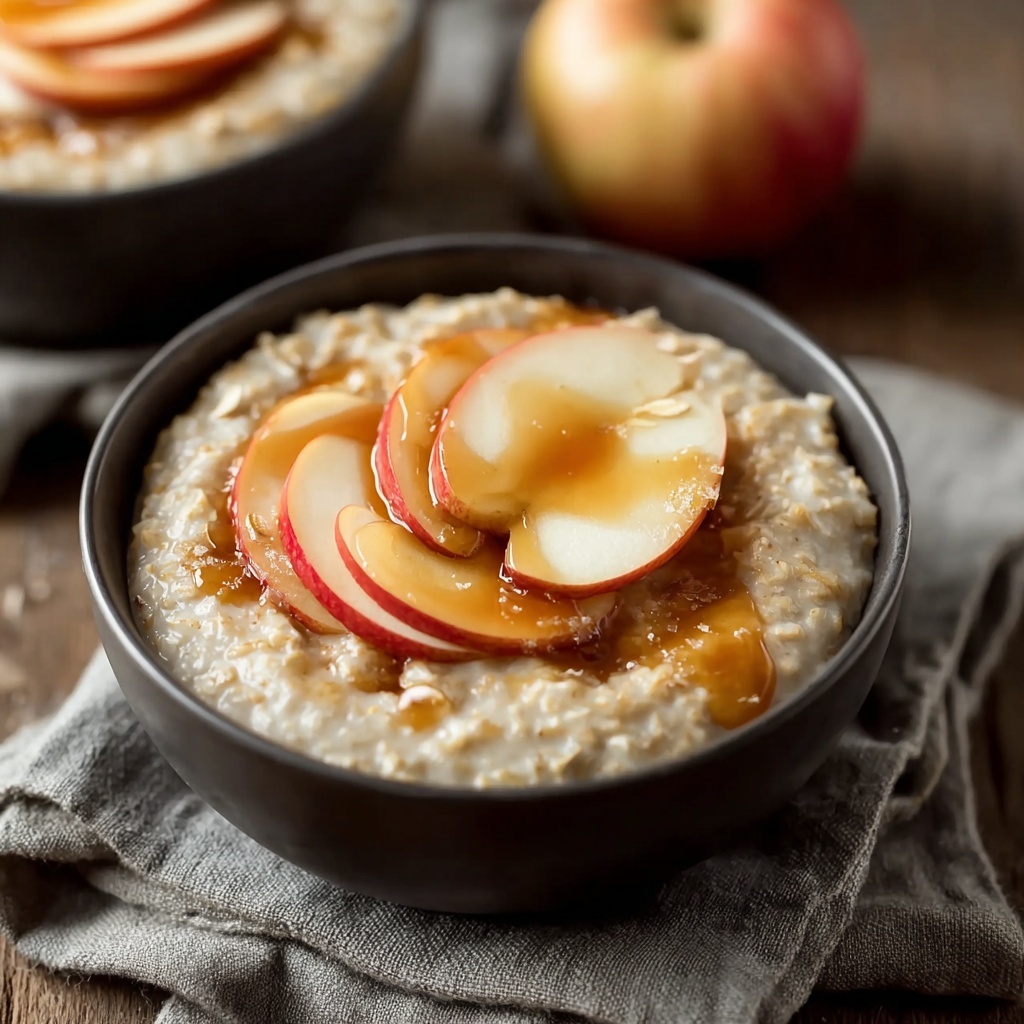 Cozy Caramel Apple Oatmeal for Irresistible Fall Mornings - Recipe Image