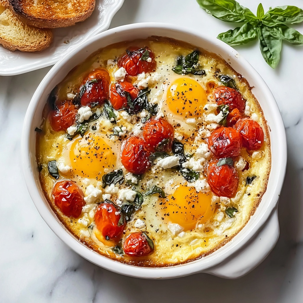 Flavorful Baked Feta Eggs: The Ultimate Brunch Treat! - Recipe Image