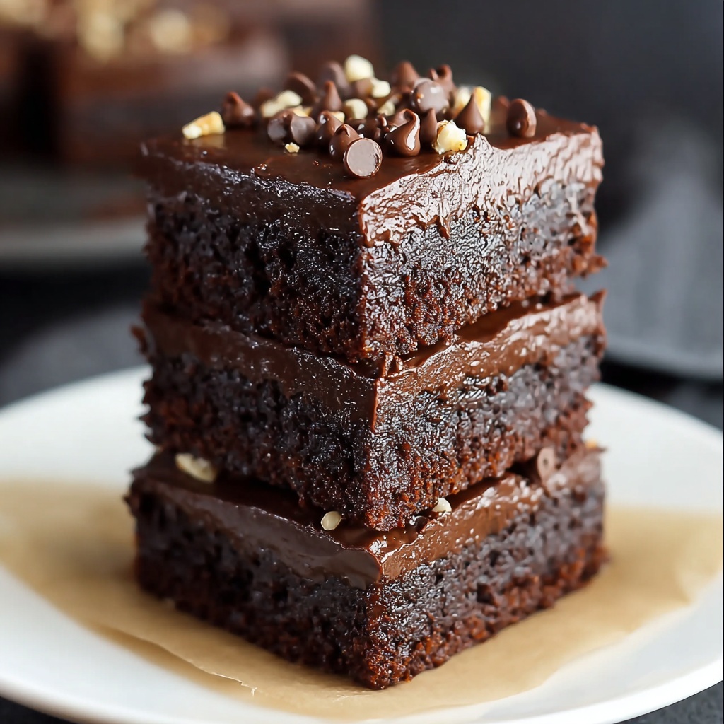 No Bake Nutella Brownies Recipe - Recipe Image