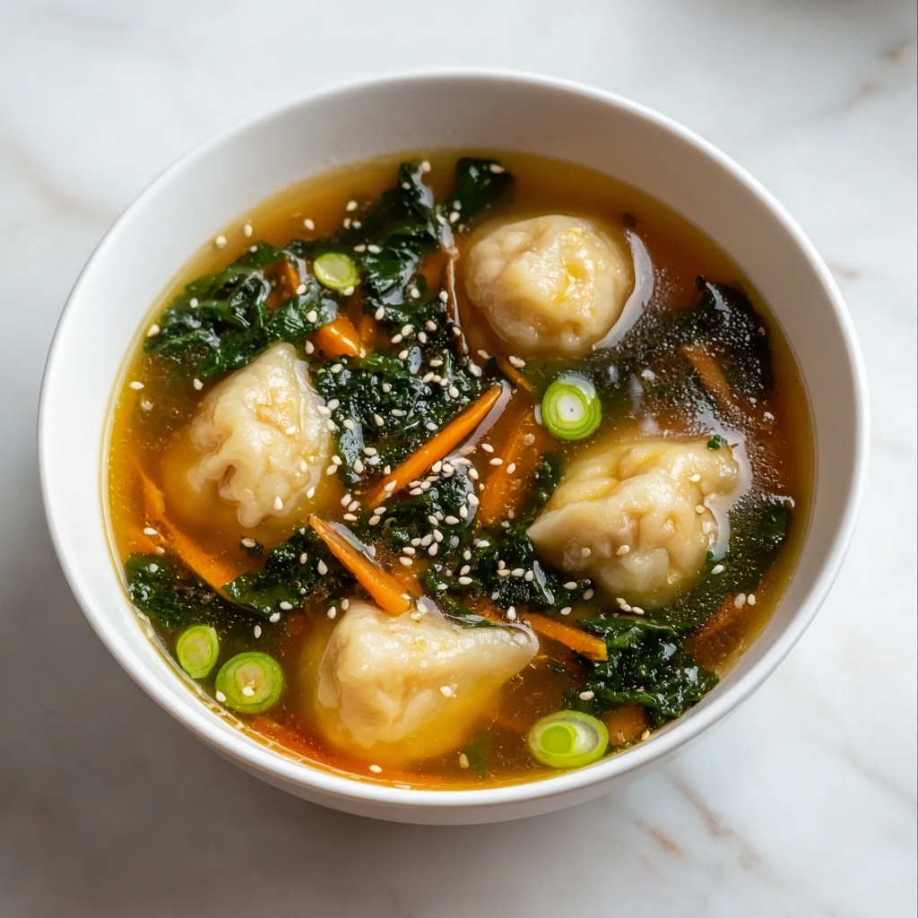 Comforting Beef Potsticker Soup: Delicious Bowl of Warmth Recipe - Recipe Image