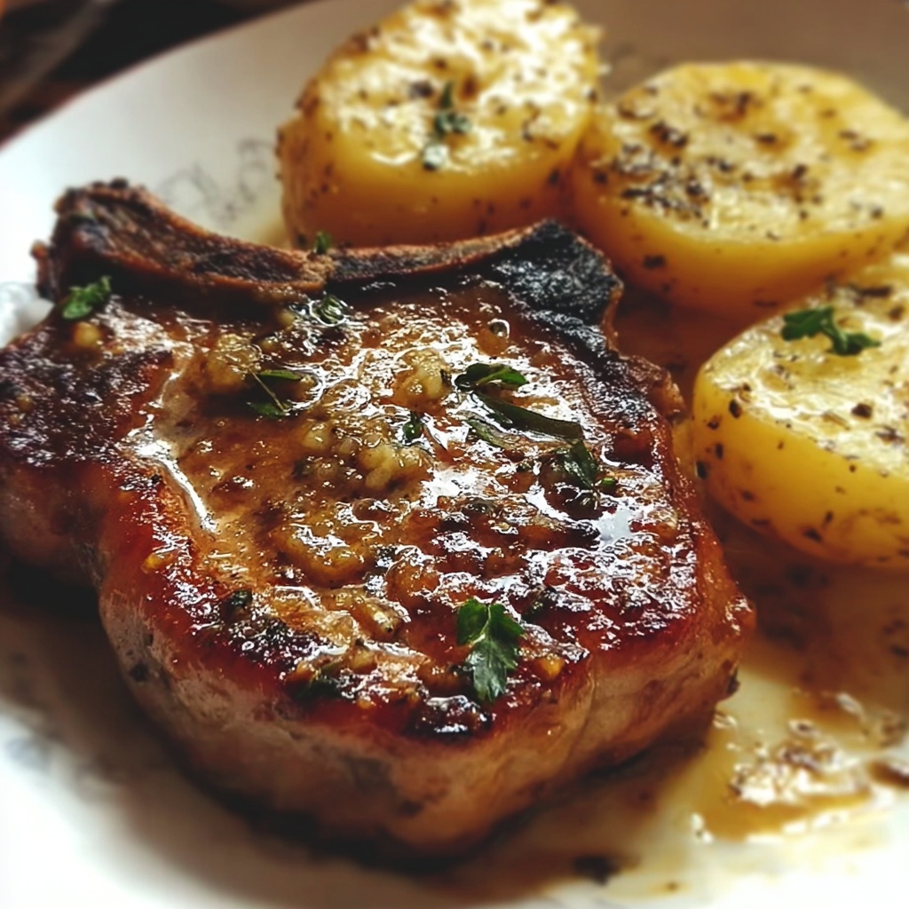 Heavenly Smothered Pork Chop and Scalloped Potato Delight Recipe - Recipe Image